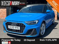 USED 2020 20 AUDI A1 1.0 TFSI 30 S line Sportback 5dr Petrol S Tronic Euro 6 (s/s) (116 ps) 2 OWNERS FROM NEW 2 KEYS BOOK PACK FULL VOLKSWAGEN SERVICE HISTORY SERVICED IF REQUIRED AND A MINIMUM OF 9 MONTHS MOT WITHIN THE SALE