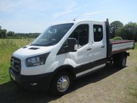 USED 2023 23 FORD TRANSIT 2.0 350 EcoBlue Leader Tipper Double Cab 4dr Diesel Manual RWD L3 Euro 6 (s/s) (130 ps) Dual rear wheels Crew cab tipper , One stop shop Tip