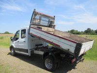 USED 2023 23 FORD TRANSIT 2.0 350 EcoBlue Leader Tipper Double Cab 4dr Diesel Manual RWD L3 Euro 6 (s/s) (130 ps) Dual rear wheels Crew cab tipper , One stop shop Tip