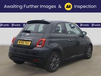 USED 2019 68 FIAT 500 1.2 S Hatchback 3dr Petrol Manual Euro 6 (s/s) (69 bhp) - AA INSPECTED (LOW MILEAGE - BLUETOOTH MEDIA)