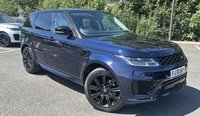 USED 2020 70 LAND ROVER RANGE ROVER SPORT 3.0 SD V6 HSE Dynamic SUV 5dr Diesel Auto 4WD Euro 6 (s/s) (306 ps) Heated Steering wheel, sliding pan roof, 21 inch alloys, Portifino blue