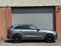 USED 2017 67 JAGUAR F-PACE 2.0 D180 R-Sport SUV 5dr Diesel Auto AWD Euro 6 (s/s) (180 ps) FSH+BLACKPACK+LOADED