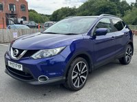 USED 2017 17 NISSAN QASHQAI 1.6 dCi Tekna SUV 5dr Diesel Manual 2WD Euro 6 (s/s) (130 ps) NAV -- CAMERA -- LEATHER -- HEATED SEATS -- SUNROOF -- 19in ALLOYS