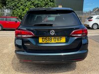 USED 2018 18 VAUXHALL ASTRA 1.4i Design Sports Tourer 5dr Petrol Manual Euro 6 (100 ps) 