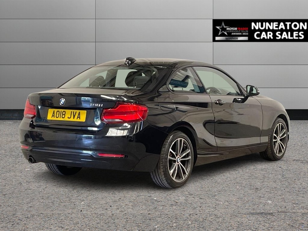 USED 2018 18 BMW 2 SERIES 1.5 218i Sport Coupe 2dr Petrol Manual Euro 6 (s/s) (136 ps) FRONT AND REAR PARKING SENSORS