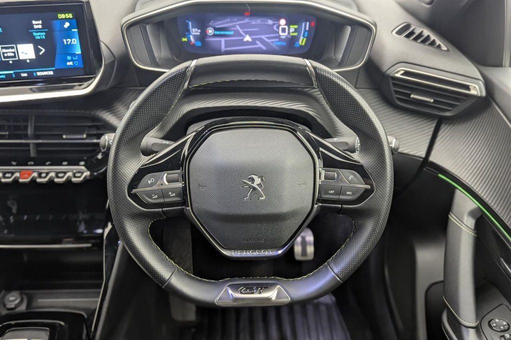 USED 2023 23 PEUGEOT E-2008 50kWh GT SUV 5dr Electric Auto (7kW Charger) (136 ps) Car Play, Camera, Sat Nav