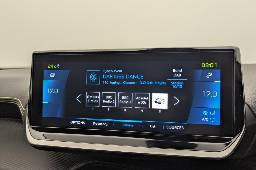 USED 2023 23 PEUGEOT E-2008 50kWh GT SUV 5dr Electric Auto (7kW Charger) (136 ps) Car Play, Camera, Sat Nav