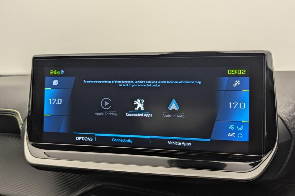 USED 2023 23 PEUGEOT E-2008 50kWh GT SUV 5dr Electric Auto (7kW Charger) (136 ps) Car Play, Camera, Sat Nav