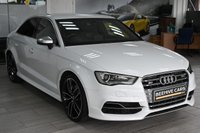 USED 2015 08 AUDI S3 2.0 TFSI Saloon 4dr Petrol Manual quattro Euro 6 (s/s) (300 ps) SAT NAV LEATHERS SENSORS XENONS