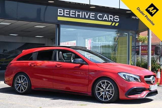 View our Mercedes-Benz Cla 2.0 CLA45 AMG Shooting Brake 5dr Petrol SpdS DCT 4MATIC Euro 6 (s/s) (381 ps)