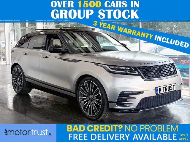 View our Land Rover Range Rover Velar 3.0 Si6 V6 First Edition SUV 5dr Petrol Auto 4WD Euro 6 (s/s) (380 ps) FULL LAND ROVER SERVICE HISTORY! 