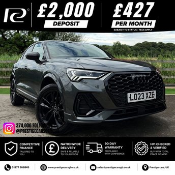 2023 AUDI Q3 1.5 TFSI CoD 35 Black Edition Sportback 5dr Petrol S Tronic Euro 6 (s/s) (150 ps) &pound;28990.00