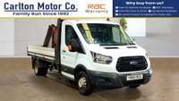 USED 2019 69 FORD TRANSIT 2.0 350 EcoBlue Chassis Cab 2dr DROPSIDE + CRANE RWD Twin wheel L3 H1 Euro 6 (s/s) (130 ps) YOU BE HARD PUSHED TO FIND BETTER!!