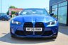 USED 2026 26 BMW M4 3.0 BiTurbo Competition Convertible 2dr Petrol Steptronic M xDrive Euro 6 (s/s) (530 ps) Portimao Blue Metallic (&pound;875 option), Merino Bicolour Leather Silverstone/Black (&pound;2000 option), 19" Front 20" Rear Alloy Wheels M Double Spoke 826 Forged Bi Colour Alloys, Technology Package (&pound;2675 option), Heated Steering Wheel (&pound;250 option), High Beam Assistant (&pound;&pound;175 option), M Brakes With Red Callipers (&pound;325 option), BMW Live Cockpit With Head-Up Display, Electric Folding Mirrors, Heated Seats, Harman Kardon Music System, Cruise Control, Electric Memory Seats, Smartphone Integration, Adaptiv