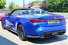 USED 2026 26 BMW M4 3.0 BiTurbo Competition Convertible 2dr Petrol Steptronic M xDrive Euro 6 (s/s) (530 ps) Portimao Blue Metallic (&pound;875 option), Merino Bicolour Leather Silverstone/Black (&pound;2000 option), 19" Front 20" Rear Alloy Wheels M Double Spoke 826 Forged Bi Colour Alloys, Technology Package (&pound;2675 option), Heated Steering Wheel (&pound;250 option), High Beam Assistant (&pound;&pound;175 option), M Brakes With Red Callipers (&pound;325 option), BMW Live Cockpit With Head-Up Display, Electric Folding Mirrors, Heated Seats, Harman Kardon Music System, Cruise Control, Electric Memory Seats, Smartphone Integration, Adaptiv