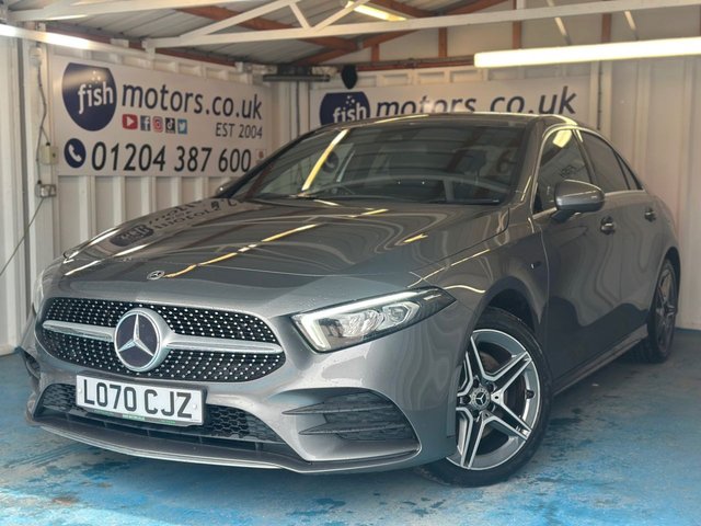 View our Mercedes-Benz A-Class 1.3 A250e 15.6kWh AMG Line Saloon 4dr Petrol Plug-in Hybrid 8G-DCT Euro 6 (s/s) (218 ps)+2 KEYS+FSH+PART LEATHER SEATS+CAMERA+HEATED SEATS+CRUISE+CABLE+NAV+18" ALLOYS+CLIMATE+HPI CLEAR