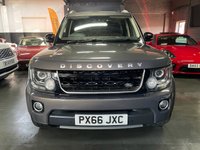 USED 2016 66 LAND ROVER DISCOVERY 4 3.0 SD V6 Landmark SUV 5dr Diesel Auto 4WD Euro 6 (s/s) (256 bhp) 10 SERVICS INCLUDING CAMBELT SERVICe - WAITOMO GREY WITH EBONY LEATHER INTERIOR - TOW BAR & 13 PIN ELECTRICS - PRIVACY GLASS - 20" DIAMOND CUT ALLOY WHEELS - REVERSE CAMERA - HEATED FRONT AND REAR SEATS - REVERSE CAMERA