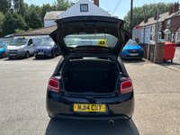 USED 2014 14 CITROEN DS3 1.2 VTi DSign Plus Hatchback 3dr Petrol Manual Euro 5 (82 ps) &pound;20 ROAD TAX. ULEZ COMPLIANT.