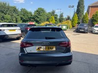 USED 2018 68 AUDI A3 1.0 TFSI 30 Black Edition Sportback 5dr Petrol S Tronic Euro 6 (s/s) (116 ps) 6 MONTHS DEALER WARRANTY AND AA