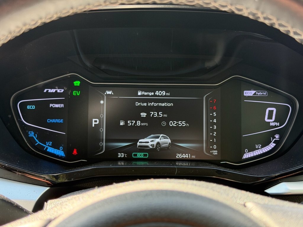 USED 2022 22 KIA NIRO 1.6 GDi 3 SUV 5dr Petrol Hybrid DCT Euro 6 (s/s) (139 bhp) H/SEATS/WHEEL, CARPLAY, NAV, RCAM