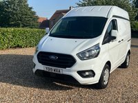 USED 2019 19 FORD TRANSIT CUSTOM 2.0 300 EcoBlue Trend Panel Van 5dr Diesel Manual L1 H2 Euro 6 (s/s) (130 ps) 113222 miles f,s,h