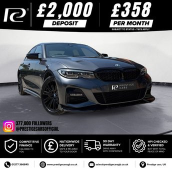 2022 BMW 3 SERIES 2.0 330e 12kWh M Sport Saloon 4dr Petrol Plug-in Hybrid Auto xDrive Euro 6 (s/s) (292 ps) &pound;22990.00