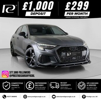 2022 AUDI A3 1.4 TFSIe 40 S line Sportback 5dr Petrol Plug-in Hybrid S Tronic Euro 6 (s/s) 13kWh (204 ps) &pound;19990.00