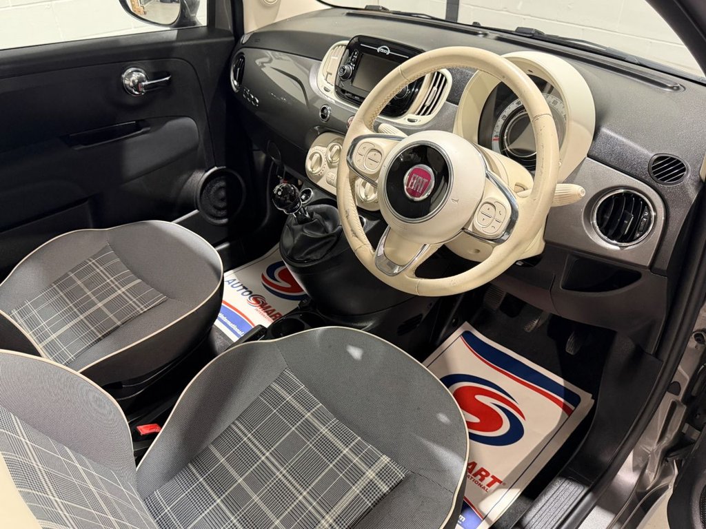USED 2019 19 FIAT 500 1.2 Lounge Hatchback 3dr Petrol Manual Euro 6 (s/s) (69 bhp) 
