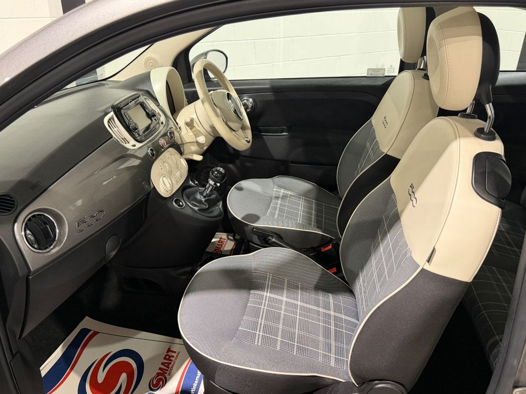 USED 2019 19 FIAT 500 1.2 Lounge Hatchback 3dr Petrol Manual Euro 6 (s/s) (69 bhp) 