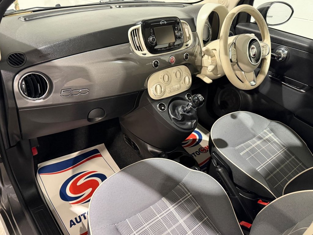 USED 2019 19 FIAT 500 1.2 Lounge Hatchback 3dr Petrol Manual Euro 6 (s/s) (69 bhp) 