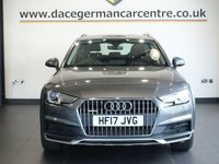 USED 2017 17 AUDI A4 ALLROAD 3.0 TDI V6 Estate 5dr Diesel Tiptronic quattro Euro 6 (s/s) (272 ps) HIGH SPECIFICATION 4 WHEEL DRIVE AUDI + COMES WITH A FULL SERVICE HISTORY + TECHNOLOGY PACKAGE + VIRTUAL COCKPIT DIGITAL DASH DISPLAY + SATELLITE NAVIGATION + REAR VIEW CAMERA + APPS CONTROL + BLUETOOTH CONNECTIVITY INCLUDING MEDIA STREAMING + AUTOMATIC BI XENON HEADLIGHTS + DAB DIGITAL RADIO + ECO STOP/START SYSTEM + THREE ZONE CLIMATE CONTROL + AIR CONDITIONING + LEATHER MULTIFUNCTIONAL LEATHER STEERING WHEEL WITH PADDLE SHIFT GEAR SELECT + SELECTABLE DRIVING MODES