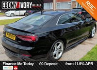 USED 2018 68 AUDI A5 2.0 TFSI 40 S line Coupe 2dr Petrol Manual Euro 6 (s/s) (190 ps) FULL SERVICE HISTORY 2 KEYS BOOK PACK SERVICED IF REQUIRED AND A MINIMUM OF 9 MONTHS MOT WITHIN THE SALE