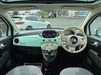 USED 2019 19 FIAT 500 1.2 Lounge Hatchback 3dr Petrol Manual Euro 6 (s/s) (69 bhp) 2 OWNERS FROM NEW* 4 STAMP SERVICE HISTORY* PANORAMIC ROOF* PARKING SENSORS* CRUISE CONTROL* CITY MODE* AUTO START / STOP* AIR CON* BLUETOOTH PHONE AND AUDIO* DAB* USB* REMOTE CENTRAL LOCKING WITH 2 KEYS