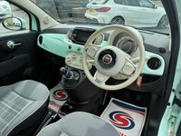 USED 2019 19 FIAT 500 1.2 Lounge Hatchback 3dr Petrol Manual Euro 6 (s/s) (69 bhp) 2 OWNERS FROM NEW* 4 STAMP SERVICE HISTORY* PANORAMIC ROOF* PARKING SENSORS* CRUISE CONTROL* CITY MODE* AUTO START / STOP* AIR CON* BLUETOOTH PHONE AND AUDIO* DAB* USB* REMOTE CENTRAL LOCKING WITH 2 KEYS