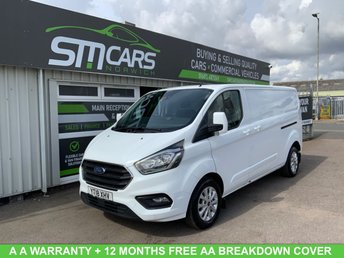 2018 FORD TRANSIT CUSTOM 2.0 300 EcoBlue Limited Panel Van 5dr Diesel Auto L2 H1 Euro 6 (s/s) (130 ps) &pound;15800.00