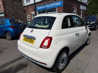 USED 2016 66 FIAT 500 1.2 ECO Lounge Hatchback 3dr Petrol Manual Euro 6 (s/s) (69 bhp) ** LOW TAX** **LOW INSURANCE**