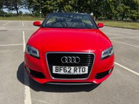 USED 2012 62 AUDI A3 CABRIOLET 2.0 TDI S line Convertible 2dr Diesel S Tronic Euro 5 (s/s) (140 ps) HEATED LEATHER SEATS, 12m MOT INCL.