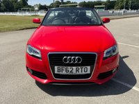 USED 2012 62 AUDI A3 CABRIOLET 2.0 TDI S line Convertible 2dr Diesel S Tronic Euro 5 (s/s) (140 ps) HEATED LEATHER SEATS, 12m MOT INCL.