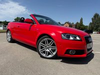 USED 2012 62 AUDI A3 CABRIOLET 2.0 TDI S line Convertible 2dr Diesel S Tronic Euro 5 (s/s) (140 ps) HEATED LEATHER SEATS, 12m MOT INCL.