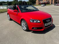 USED 2012 62 AUDI A3 CABRIOLET 2.0 TDI S line Convertible 2dr Diesel S Tronic Euro 5 (s/s) (140 ps) HEATED LEATHER SEATS, 12m MOT INCL.