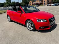 USED 2012 62 AUDI A3 CABRIOLET 2.0 TDI S line Convertible 2dr Diesel S Tronic Euro 5 (s/s) (140 ps) HEATED LEATHER SEATS, 12m MOT INCL.