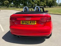 USED 2012 62 AUDI A3 CABRIOLET 2.0 TDI S line Convertible 2dr Diesel S Tronic Euro 5 (s/s) (140 ps) HEATED LEATHER SEATS, 12m MOT INCL.
