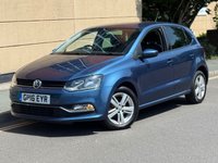 USED 2016 16 VOLKSWAGEN POLO 1.2 TSI BlueMotion Tech Match Hatchback 5dr Petrol Manual Euro 6 (s/s) (90 ps) 