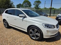 USED 2017 67 VOLVO XC60 2.4 D5 SE Lux Nav SUV 5dr Diesel Auto AWD Euro 6 (s/s) (220 ps) PEARL WHITE+SUNROOF+LEATHER+AUTO+BLIS+FSH