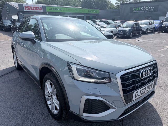 View our Audi Q2 Grey 1.5 TFSI 35 Sport SUV, 55,320 miles, Euro 6, Automatic, Virtual Cockpit, Sat nav, 17in Alloys, Air Conditioning, Rear sensors, ULEZ compliant.