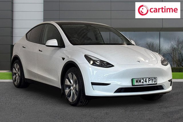 View our Tesla Model Y SUV 5dr Electric Auto RWD (346 ps) Expansive Glass Roof, Heated Seats, Heated Steering Wheel, Touchscreen With Navigation, 19in Alloys