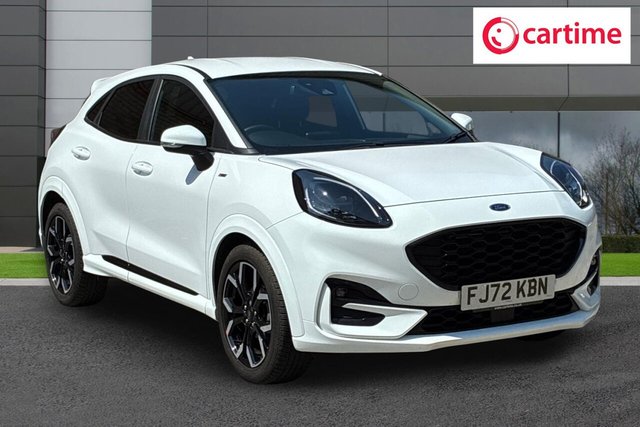 View our Ford Puma 1.0T EcoBoost MHEV ST-Line X SUV 5dr Petrol Hybrid Manual Euro 6 (s/s) (125 ps) Rear Parking Sensors, Winter Pack, Restrain Device Pack, Ford SYNC 3 Navigation, 18In Alloys