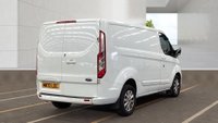 USED 2021 70 FORD TRANSIT CUSTOM L1 H1 Limited Tdci 130 PS SWB With Air Conditioning, Electric Pack, Heated screen, Alloy Wheels, Sat nav, Criuise control, front and rear parking sensors, rain sensors wipers and rear racking finished in 