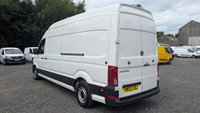 USED 2023 23 VOLKSWAGEN CRAFTER Trendline Business LWB Extra High Roof Tdi 140 PS CR35 L3 H3 with Air Conditioning, Factory Sat Nav , Parking Sensors, Bulkhead , Ply lining finished in 