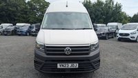 USED 2023 23 VOLKSWAGEN CRAFTER Trendline Business LWB Extra High Roof Tdi 140 PS CR35 L3 H3 with Air Conditioning, Factory Sat Nav , Parking Sensors, Bulkhead , Ply lining finished in 